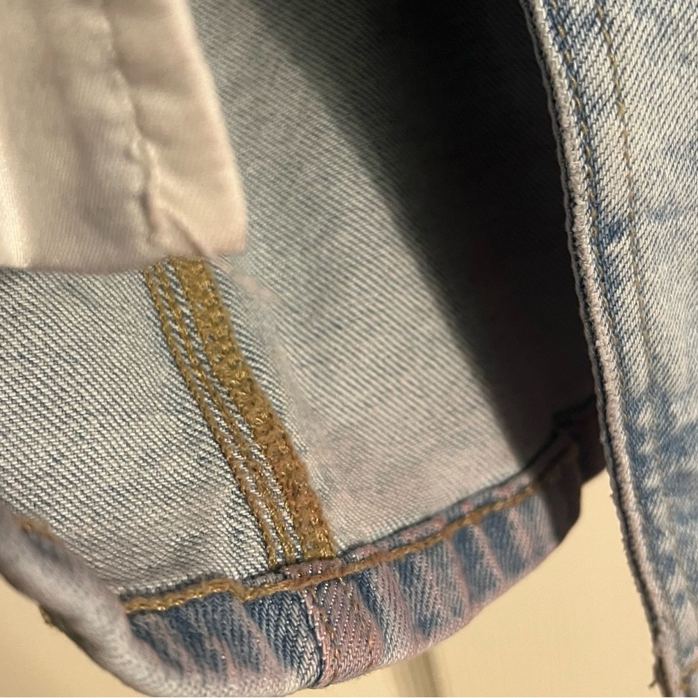 American Eagle Outfitters Light Blue Denim Vest. Size S. - Picture 7 of 10